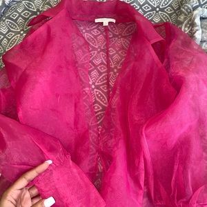 Pink See Through Summer Top